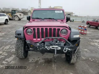 2021 Jeep Wrangler Sport S with VIN 1C4GJXAG3MW858730, listed as a Copart auction lot 44279865 with 25,857 mi miles and Salvage Title. Bid and sale history available at DreamBid. Image 5.