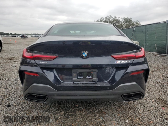 2024 BMW 8 Series M850i with VIN WBAGV8C00RCR84642, listed as a Copart auction lot 81367034 with 2,058 mi miles and Salvage Title. Bid and sale history available at carsss.com. Image 6.