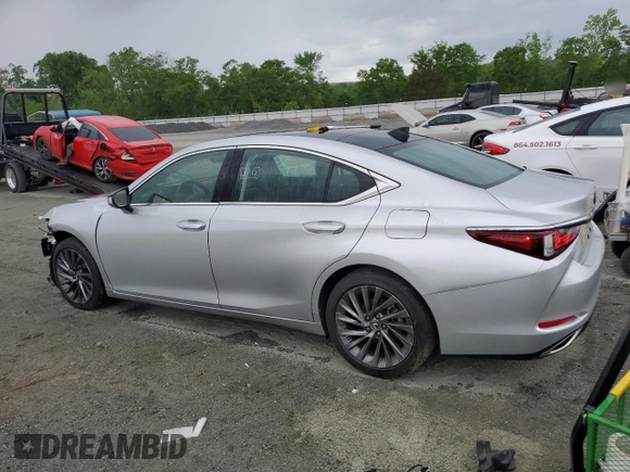 2019 Lexus ES 350 with VIN 58ABZ1B10KU013325, listed as a Copart auction lot 54119185 with 33,497 mi miles and Salvage Title. Bid and sale history available at DreamBid. Image 2.