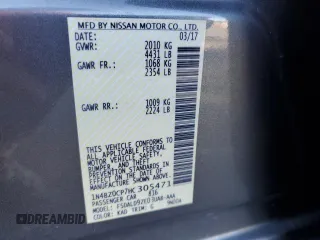 2017 Nissan LEAF S with VIN 1N4BZ0CP7HC305471, listed as a Copart auction lot 48620625 with 77,136 mi miles and Salvage title. Bid and sale history available at DreamBid. Image 13.