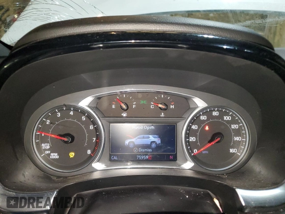 2022 Chevrolet Traverse LT Cloth with VIN 1GNEVGKWXNJ108717, listed as a Copart auction lot 44271965 with 75,959 mi miles and Salvage title. Bid and sale history available at DreamBid. Image 9.