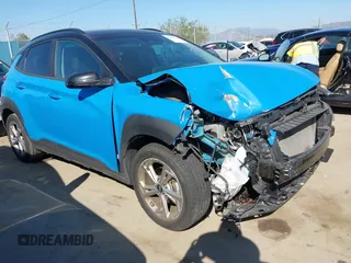 2022 Hyundai Kona SEL with VIN KM8K62AB3NU891349, listed as a IAAI auction lot 41860744 with 22,991 mi miles and . Bid and sale history available at DreamBid. Image 1.
