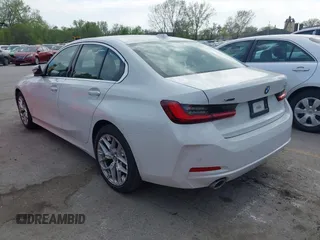 2025 BMW 3 Series 330i xDrive with VIN 3MW89CW00S8F11845, listed as a IAAI auction lot 42052983 with 4,879 mi miles. Bid and sale history available at carsss.com. Image 3.