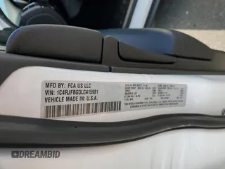 2020 Jeep Grand Cherokee Limited with VIN 1C4RJFBG3LC415981, listed as a Copart auction lot 54116805 with 43,592 mi miles and Salvage title. Bid and sale history available at DreamBid. Image 13.