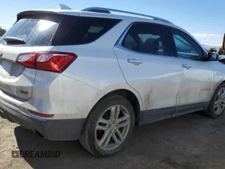 2018 Chevrolet Equinox Premier with VIN 2GNAXNEX2J6153904, listed as a Copart auction lot 47056765 with 86,968 mi miles and Salvage Title. Bid and sale history available at DreamBid. Image 3.