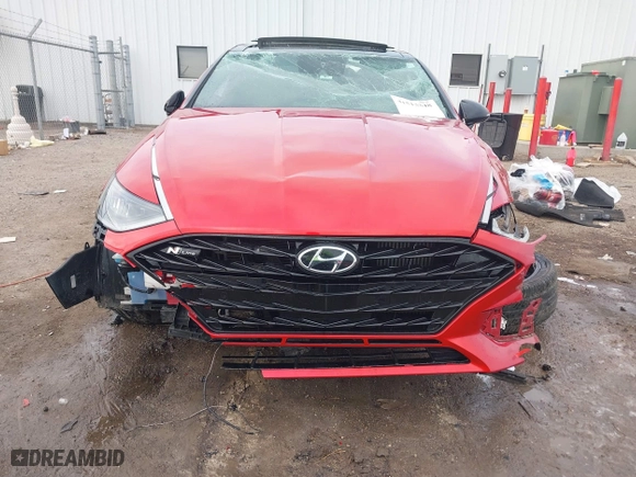 2021 Hyundai Sonata N Line with VIN 5NPEK4JC3MH108198, listed as a IAAI auction lot 41513348 with 41,401 mi miles. Bid and sale history available at carsss.com. Image 6.