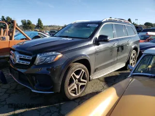 2017 Mercedes-Benz GLS with VIN 4JGDF7DE7HA910812, listed as a Copart auction lot 40108083 with 72,243 mi miles. Bid and sale history available at carsss.com. Image 1.