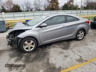 2013 Hyundai Elantra Coupe GS PZEV with VIN KMHDH6AE2DU011678, listed as a Copart auction lot 80230944 with 117,732 mi miles and Salvage Title. Bid and sale history available at carsss.com. Image 1.