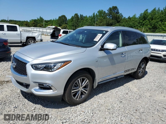 2020 Infiniti QX60 Luxe with VIN 5N1DL0MM7LC516103, listed as a Copart auction lot 57853765 with 69,496 mi miles and Salvage title. Bid and sale history available at DreamBid. Image 1.