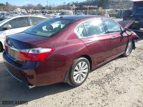 2015 Honda Accord Sedan EX-L with VIN 1HGCR3F84FA005420, listed as a IAAI auction lot 40849736 with 93,740 mi miles. Bid and sale history available at carsss.com. Image 4.