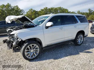 2021 Cadillac Escalade Premium Luxury Platinum with VIN 1GYS4DKL7MR315742, listed as a Copart auction lot 88448255 with 38,768 mi miles and Salvage Title. Bid and sale history available at carsss.com. Image 1.