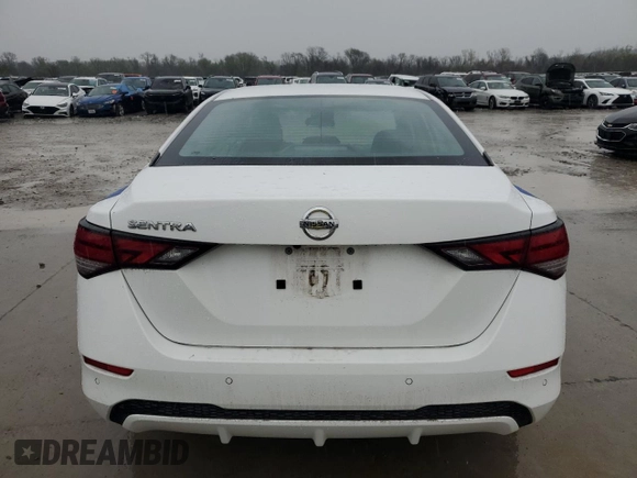 2022 Nissan Sentra S with VIN 3N1AB8BV7NY292932, listed as a Copart auction lot 51415075 with 50,367 mi miles and Salvage Title. Bid and sale history available at carsss.com. Image 6.