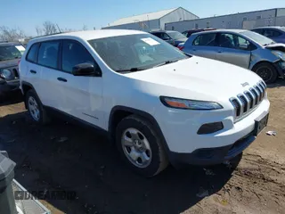 2016 Jeep Cherokee Sport with VIN 1C4PJMAS3GW306815, listed as a IAAI auction lot 41738271 with 50,627 mi miles. Bid and sale history available at carsss.com. Image 1.