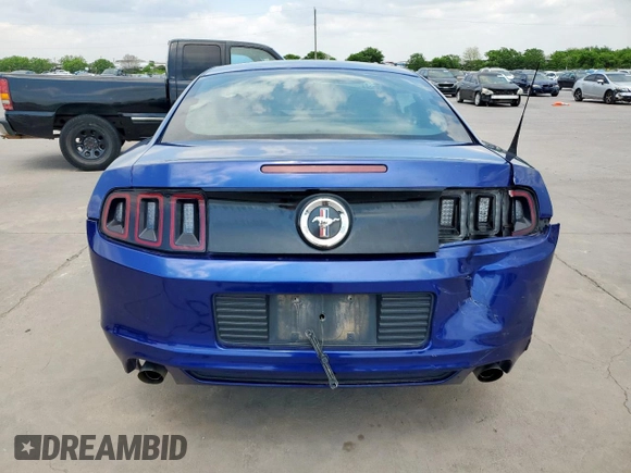 2014 Ford Mustang V6 with VIN 1ZVBP8AM5E5290375, listed as a Copart auction lot 53095855 with 38,447 mi miles and Salvage Title. Bid and sale history available at carsss.com. Image 6.