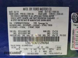 2014 Ford Mustang V6 with VIN 1ZVBP8EM7E5296964, listed as a IAAI auction lot 41325336 with 141,346 mi miles. Bid and sale history available at carsss.com. Image 9.