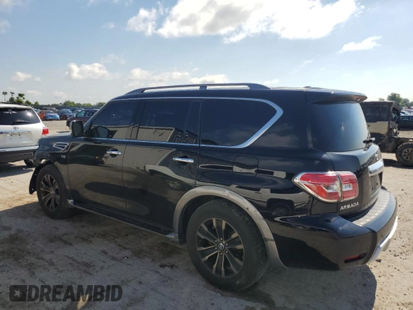 2017 Nissan Armada Platinum с VIN JN8AY2NE2H9701177, выставлен на аукционе Copart как лот 58912495 с пробегом 149 949 миль миль и Списание • Salvage title. История ставок и продаж доступна на DreamBid. Изображение 2.