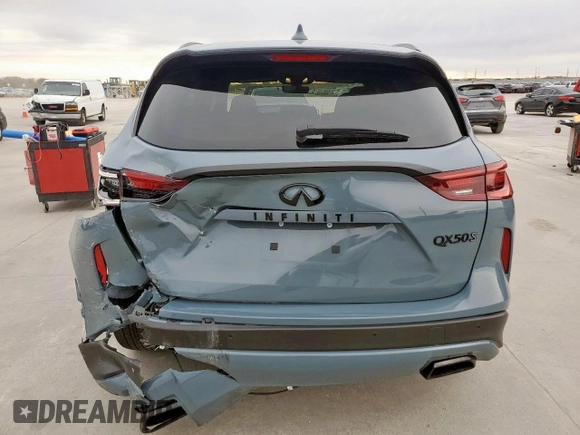 2023 Infiniti QX50 Sport z VIN 3PCAJ5FA6PF115972, wystawiony jako Copart lot #45992055 z przebiegiem 27 121 mil mil oraz Szkoda całkowita • Salvage title. Historia ofert i sprzedaży dostępna na DreamBid. Obrazek 6.