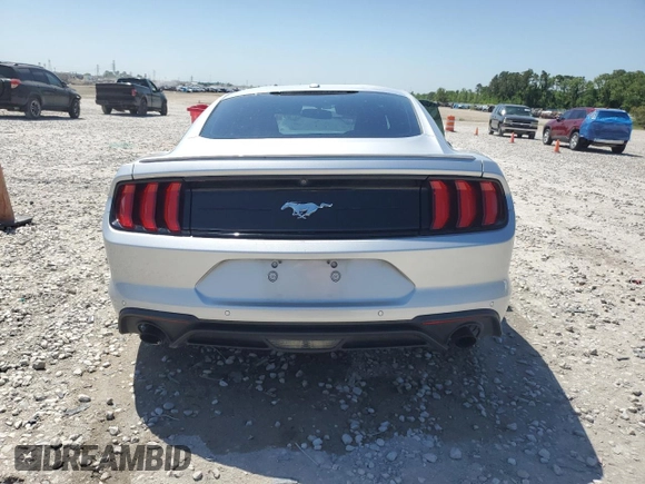 2019 Ford Mustang EcoBoost with VIN 1FA6P8TH8K5197470, listed as a Copart auction lot 52180745 with 53,562 mi miles and Salvage Title. Bid and sale history available at carsss.com. Image 6.
