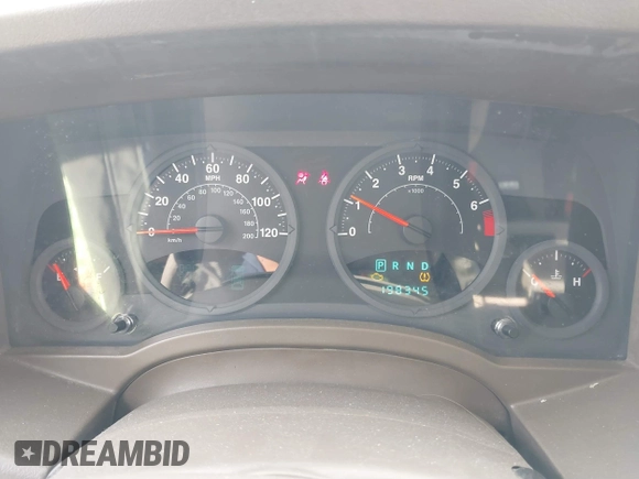 2007 Jeep Compass Sport with VIN 1J8FF47W37D325148, listed as a IAAI auction lot 40962150 with 198,345 mi miles. Bid and sale history available at carsss.com. Image 7.