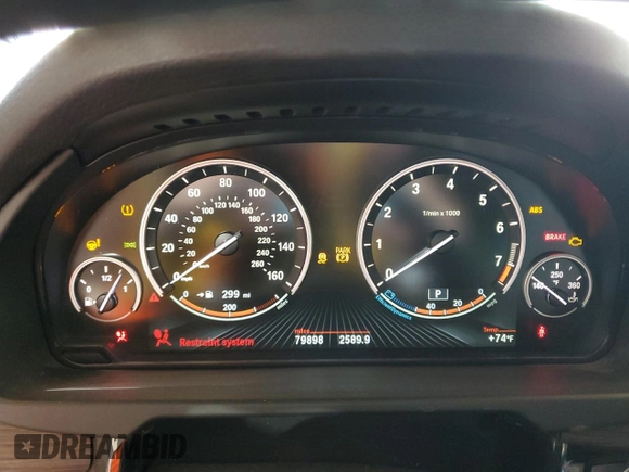 2014 BMW X5 xDrive50i z VIN 5UXKR6C57E0J71844, wystawiony jako Copart lot #54399675 z przebiegiem 79 898 mil mil oraz Szkoda całkowita • Salvage title. Historia ofert i sprzedaży dostępna na DreamBid. Obrazek 9.