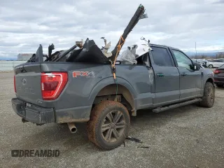 2021 Ford F-150 XL with VIN 1FTFW1E89MFC89542, listed as a Copart auction lot 43973255 with 82,319 mi miles and Salvage Title. Bid and sale history available at carsss.com. Image 3.