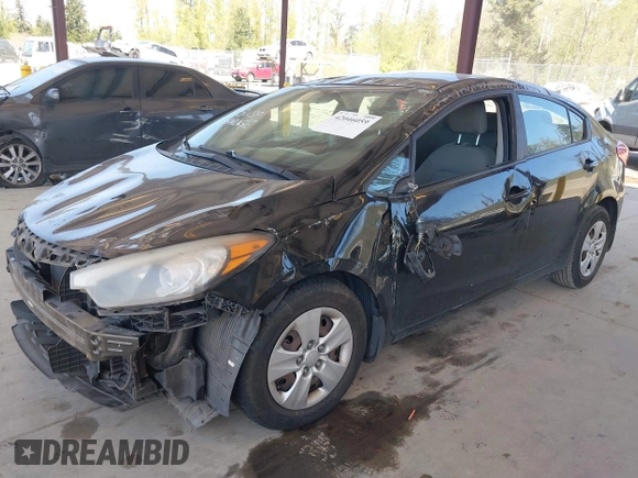 2015 Kia Forte LX with VIN KNAFK4A60F5290540, listed as a IAAI auction lot 42046059 with 107,232 mi miles. Bid and sale history available at carsss.com. Image 18.