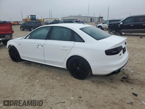 2013 Audi S4 Prestige with VIN WAUKGAFL6DA192503, listed as a Copart auction lot 82304814 with 120,523 mi miles and Salvage Title. Bid and sale history available at carsss.com. Image 2.
