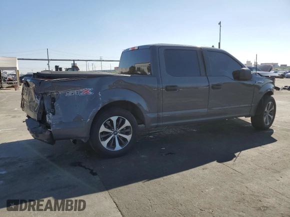 2020 Ford F-150 XL with VIN 1FTEW1CP0LFC22381, listed as a Copart auction lot 46346035 with 51,935 mi miles and Salvage Title. Bid and sale history available at carsss.com. Image 3.