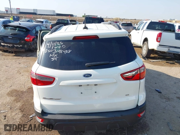 2021 Ford EcoSport SE with VIN MAJ3S2GE2MC439943, listed as a IAAI auction lot 42047981 with Not provided miles and . Bid and sale history available at DreamBid. Image 16.