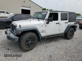 2016 Jeep Wrangler Unlimited Sport z VIN 1C4BJWDG2GL115417, wystawiony jako Copart lot #57046845 z przebiegiem Nie podano mil oraz Szkoda całkowita • Salvage title. Historia ofert i sprzedaży dostępna na DreamBid. Obrazek 1.