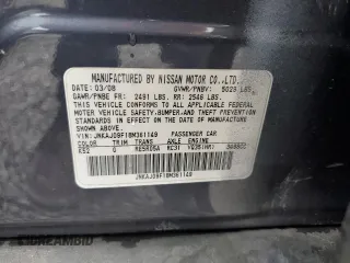 2008 Infiniti EX Journey z VIN JNKAJ09F18M361149, wystawiony jako Copart lot #58165245 z przebiegiem 119 430 mil mil oraz Szkoda całkowita • Salvage title. Historia ofert i sprzedaży dostępna na DreamBid. Obrazek 14.
