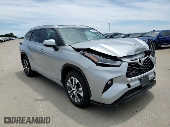 2023 Toyota Highlander L with VIN 5TDKDRAH6PS030892, listed as a Copart auction lot 56063635 with 74,766 mi miles and Salvage title. Bid and sale history available at DreamBid. Image 14.