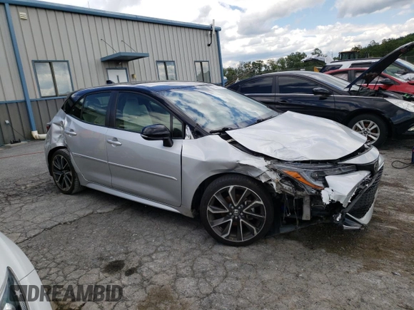 2021 Toyota Corolla Hatchback XSE with VIN JTNC4MBE7M3125871, listed as a Copart auction lot 66865354 with 91,573 mi miles and Salvage Title. Bid and sale history available at carsss.com. Image 4.
