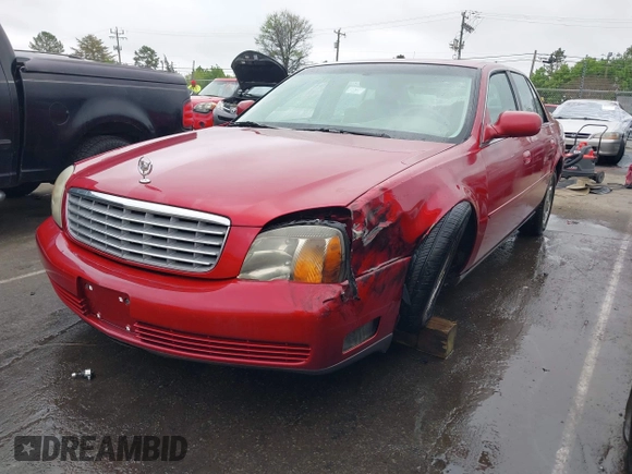 2002 Cadillac DeVille with VIN 1G6KD57YX2U257123, listed as a IAAI auction lot 41952025 with 180,278 mi miles. Bid and sale history available at carsss.com. Image 18.