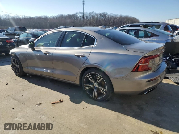 2019 Volvo S60 Inscription with VIN 7JRA22TL2KG006166, listed as a Copart auction lot 40380874 with 55,882 mi miles and Non Repairable. Bid and sale history available at carsss.com. Image 2.
