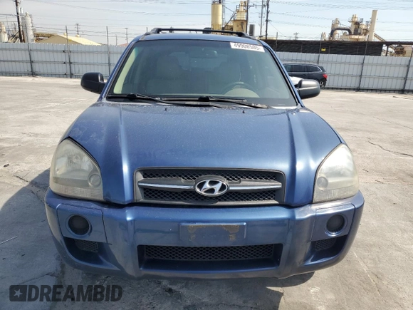 2008 Hyundai Tucson GLS with VIN KM8JM12B58U920493, listed as a Copart auction lot 49908505 with 202,954 mi miles and Salvage Title. Bid and sale history available at carsss.com. Image 5.