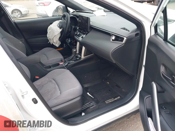 2023 Toyota Corolla Cross Hybrid S with VIN 7MUFBABG0PV004809, listed as a IAAI auction lot 41489550 with 59,172 mi miles and . Bid and sale history available at DreamBid. Image 5.