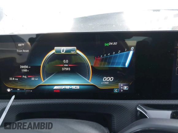2022 Mercedes-Benz CLA 35 AMG with VIN W1K5J5BB8NN312100, listed as a IAAI auction lot 41117904 with 37,593 mi miles and . Bid and sale history available at DreamBid. Image 7.