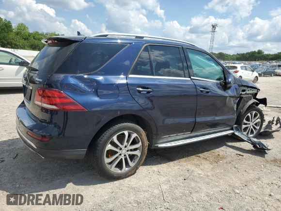 2016 Mercedes-Benz GLE 350 with VIN 4JGDA5HB8GA776300, listed as a Copart auction lot 56410305 with Not provided miles and Salvage title. Bid and sale history available at DreamBid. Image 3.