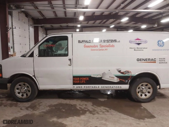 2012 Chevrolet Express Cargo Van with VIN 1GCSGAFX6C1167511, listed as a IAAI auction lot 42038681 with 281,334 mi miles. Bid and sale history available at carsss.com. Image 14.