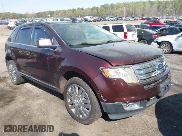 2010 Ford Edge Limited with VIN 2FMDK3KCXABA45754, listed as a IAAI auction lot 41889621 with 207,784 mi miles. Bid and sale history available at carsss.com. Image 1.