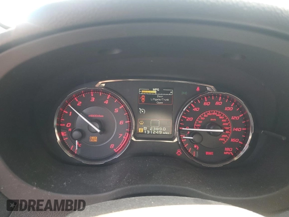 2015 Subaru WRX with VIN JF1VA1A6XF9822567, listed as a Copart auction lot 62025925 with 131,249 mi miles and Salvage title. Bid and sale history available at DreamBid. Image 9.