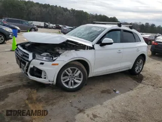 2020 Audi Q5 Premium with VIN WA1ANAFY4L2054851, listed as a Copart auction lot 45756995 with 114,212 mi miles and Salvage Title. Bid and sale history available at carsss.com. Image 1.