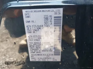 2017 Nissan Pathfinder SV z VIN 5N1DR2MM3HC611338, wystawiony jako IAAI lot #42194564 z przebiegiem 105 158 mil mil oraz . Historia ofert i sprzedaży dostępna na DreamBid. Obrazek 9.