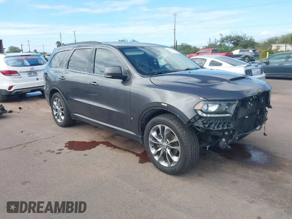 2020 Dodge Durango GT Plus with VIN 1C4RDHDG6LC410192, listed as a IAAI auction lot 41473623 with 78,600 mi miles and . Bid and sale history available at DreamBid. Image 1.