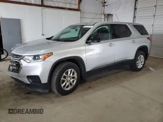 2020 Chevrolet Traverse LS with VIN 1GNERFKW0LJ190047, listed as a Copart auction lot 54127575 with 92,091 mi miles and Salvage title. Bid and sale history available at DreamBid. Image 1.