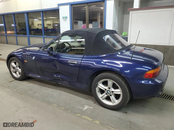1996 BMW 3-Series Z3 with VIN 4USCH732XTLB70197, listed as a Copart auction lot 43285265 with 132,015 mi miles and Salvage Title. Bid and sale history available at carsss.com. Image 2.