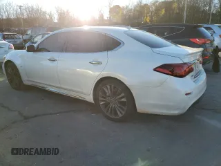 2018 Infiniti Q70 Luxe with VIN JN1BY1PR8JM370296, listed as a Copart auction lot 80748364 with Not provided miles and Salvage title. Bid and sale history available at DreamBid. Image 2.