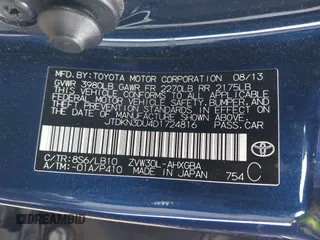 2013 Toyota Prius One with VIN JTDKN3DU4D1724816, listed as a IAAI auction lot 42052277 with 68,755 mi miles and . Bid and sale history available at DreamBid. Image 9.