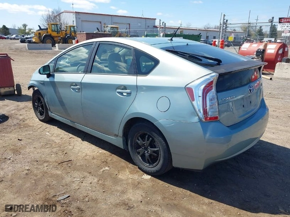 2012 Toyota Prius One with VIN JTDKN3DU4C1547649, listed as a IAAI auction lot 41991174 with 107,886 mi miles. Bid and sale history available at carsss.com. Image 3.